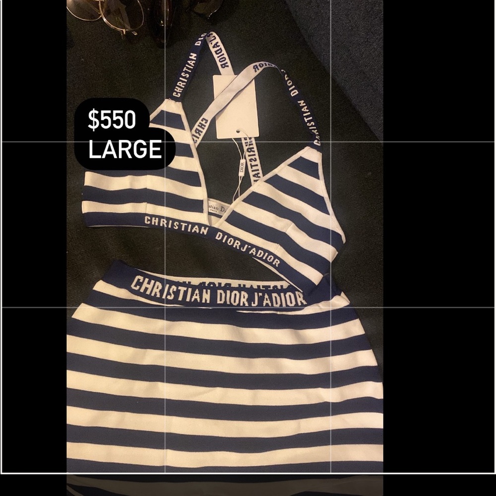 2 piece Christian Dior j’adior swim set
